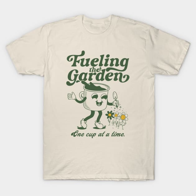Funny Coffee and Gardening T-Shirt by Fitastic